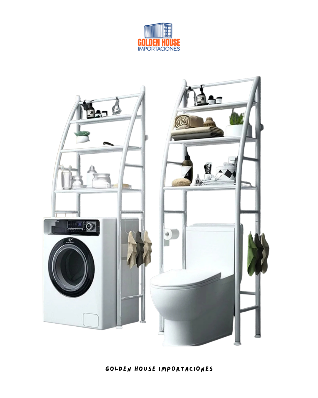 Organizador De Baño Lavadora Estantería Ahorrador De Espacio