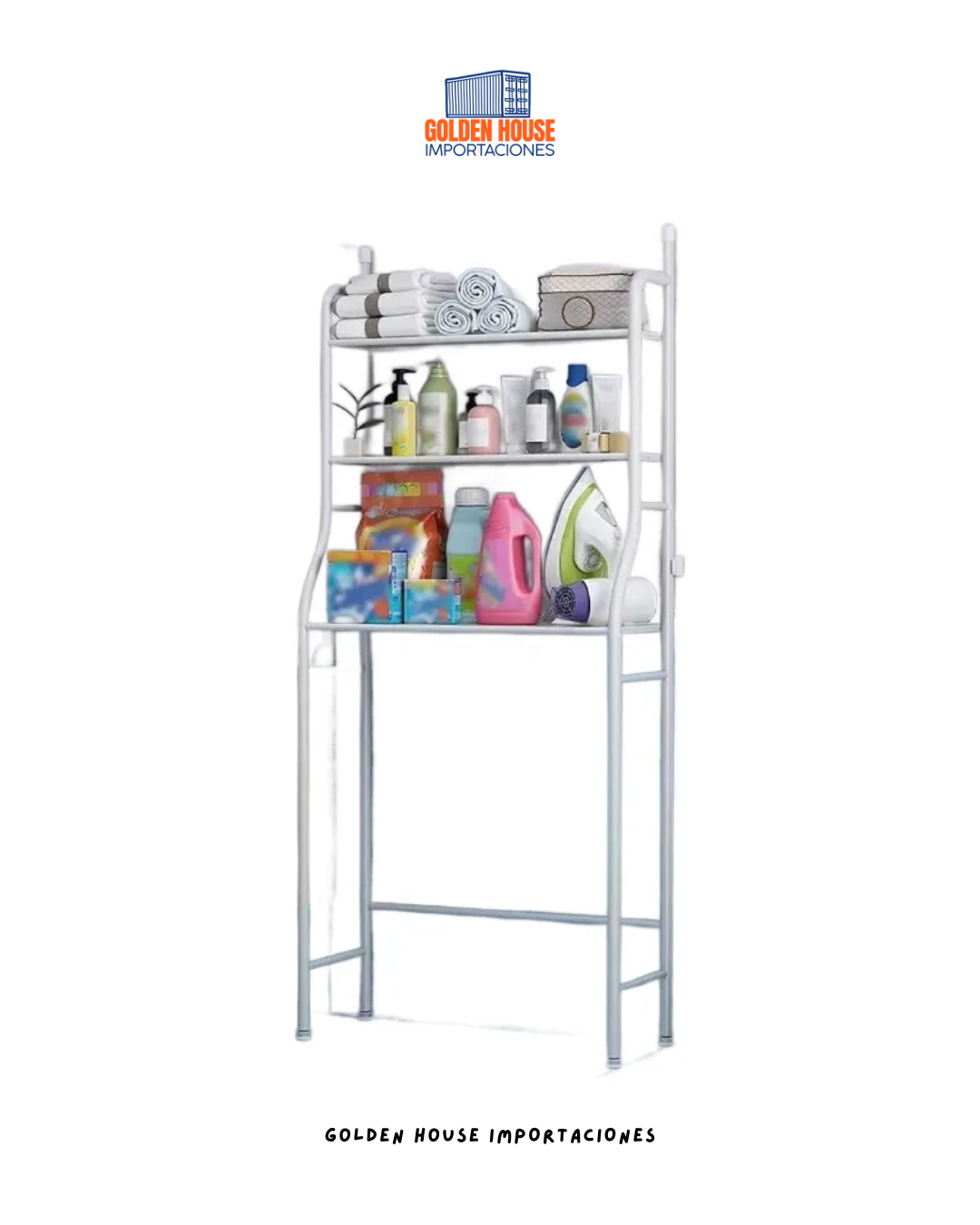 Organizador De Lavadora Estantes Mueble Ahorrador De Espacio