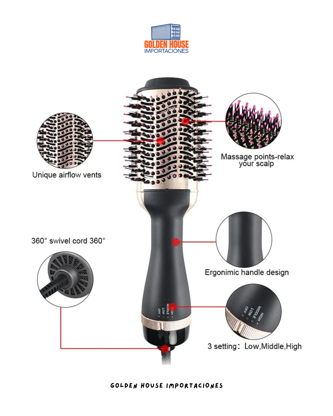 CEPILLO SECADOR PRO KERATIN