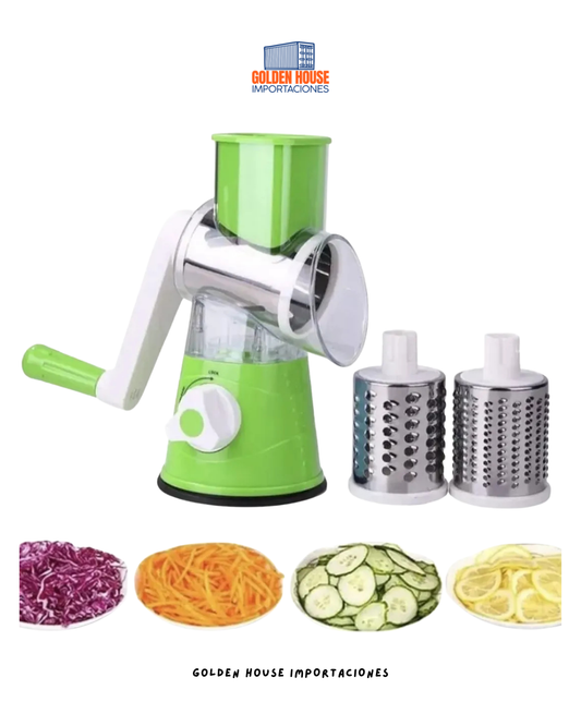 Molino Rallador Cortador 3en1 Picatodo De Verduras Y Frutas