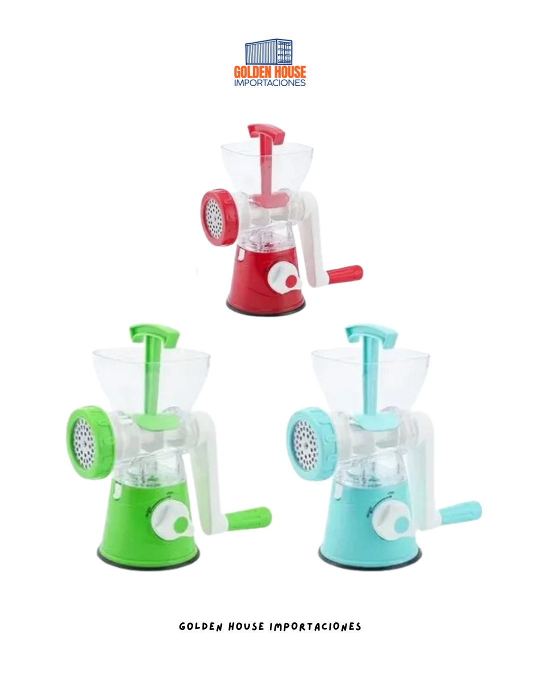 Molino Rallador Cortador 3en1 Picatodo De Verduras Y Frutas