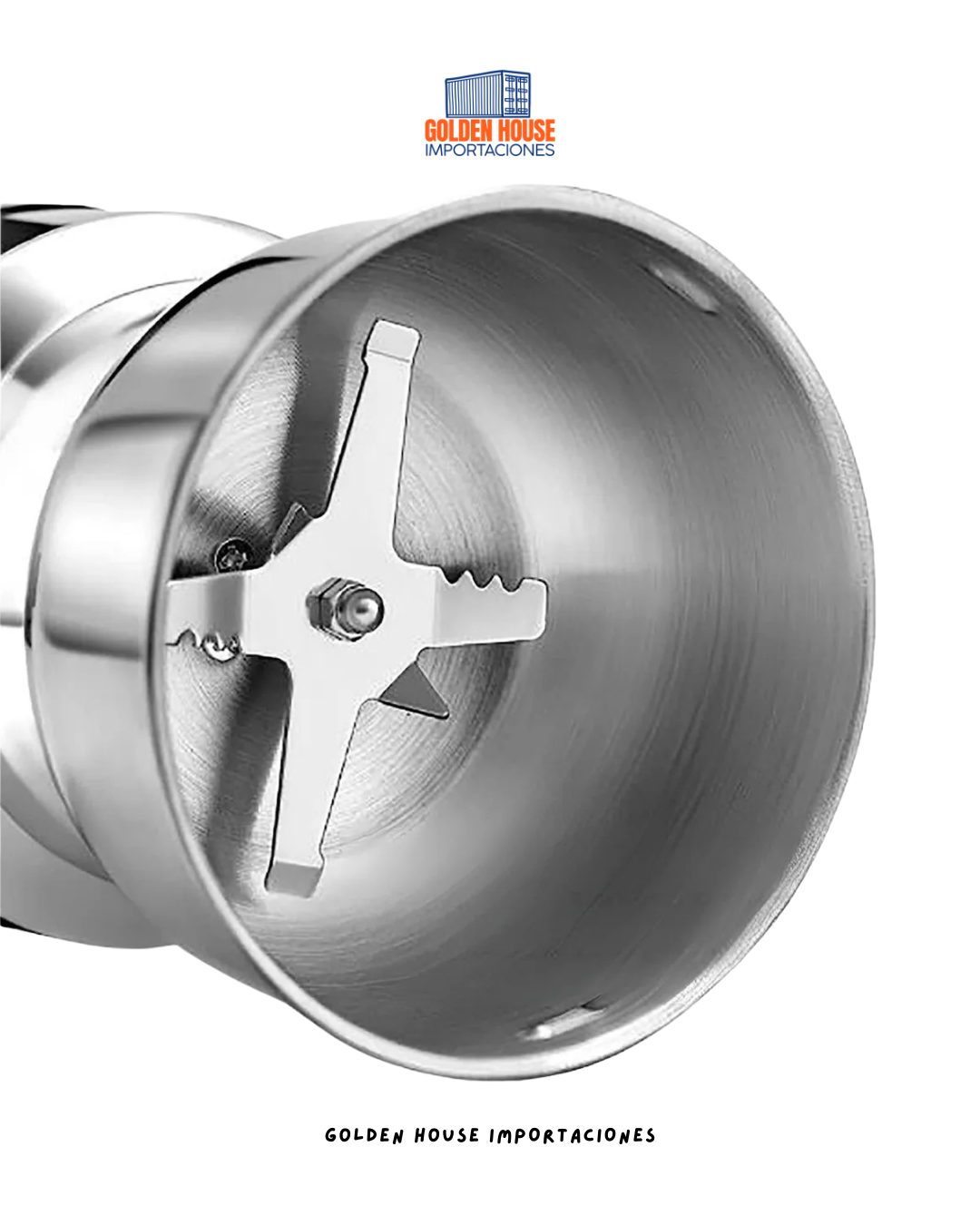 Molino Moledor De Café Y Especias Pequeñas Eléctrico Color Plateado