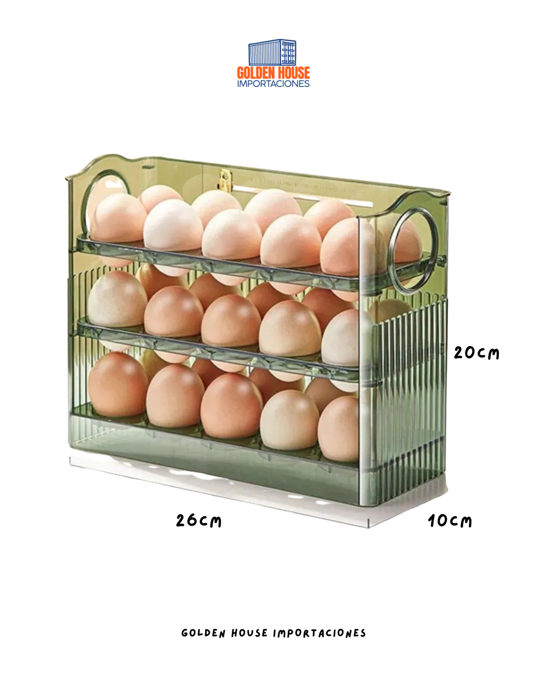 dispensador organizador de huevos