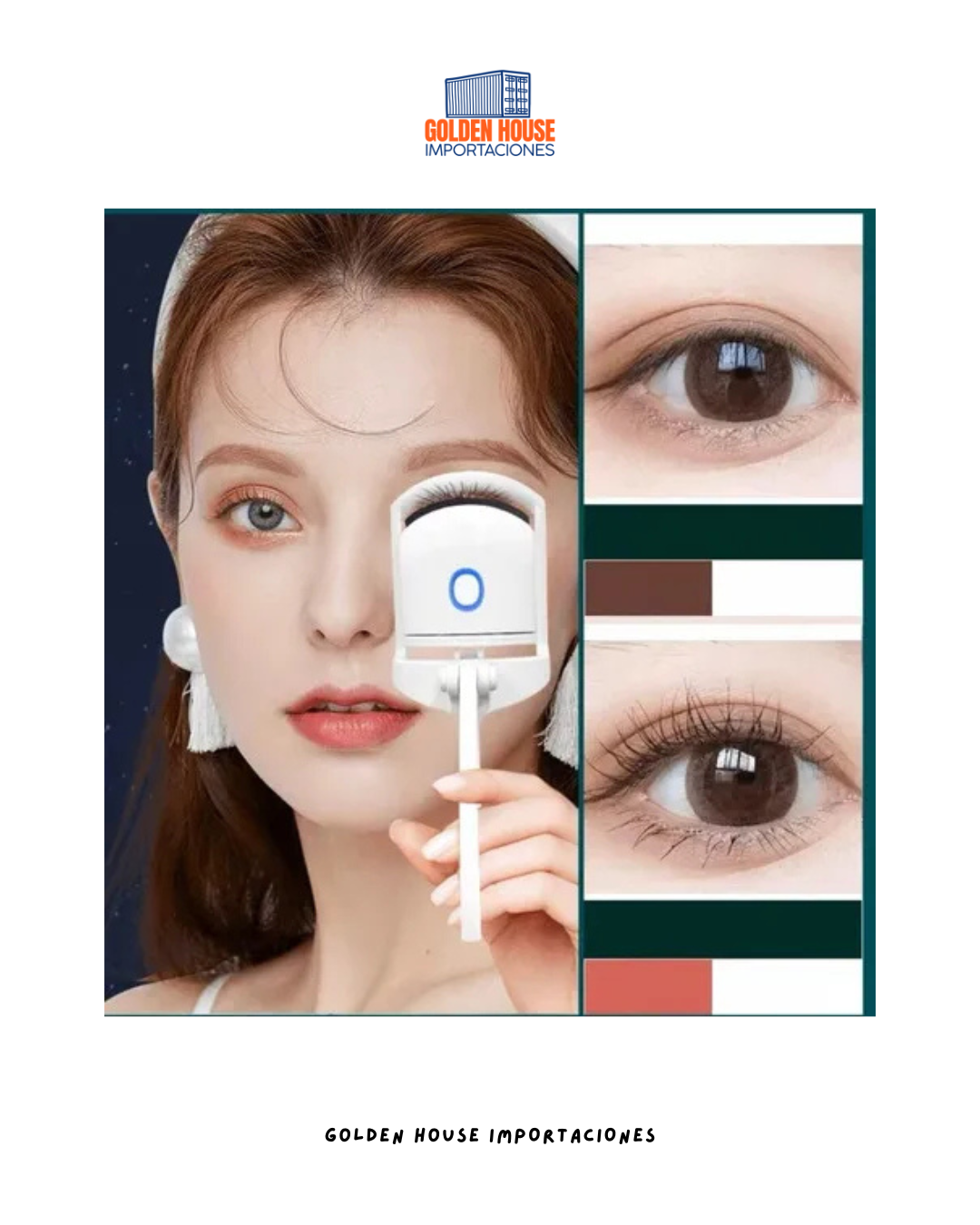 Encrespador De Pestañas Eléctrico USB, Rizado Duradero Y Natural Sin Maltrato