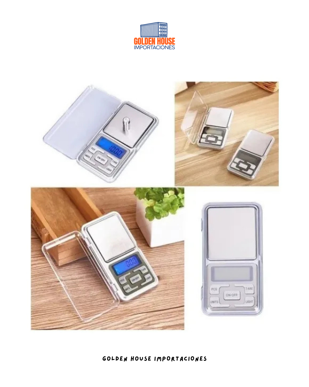 Gramera Balanza Pesa Joyeria Bolsillo 0.01g A 500g Color Gris