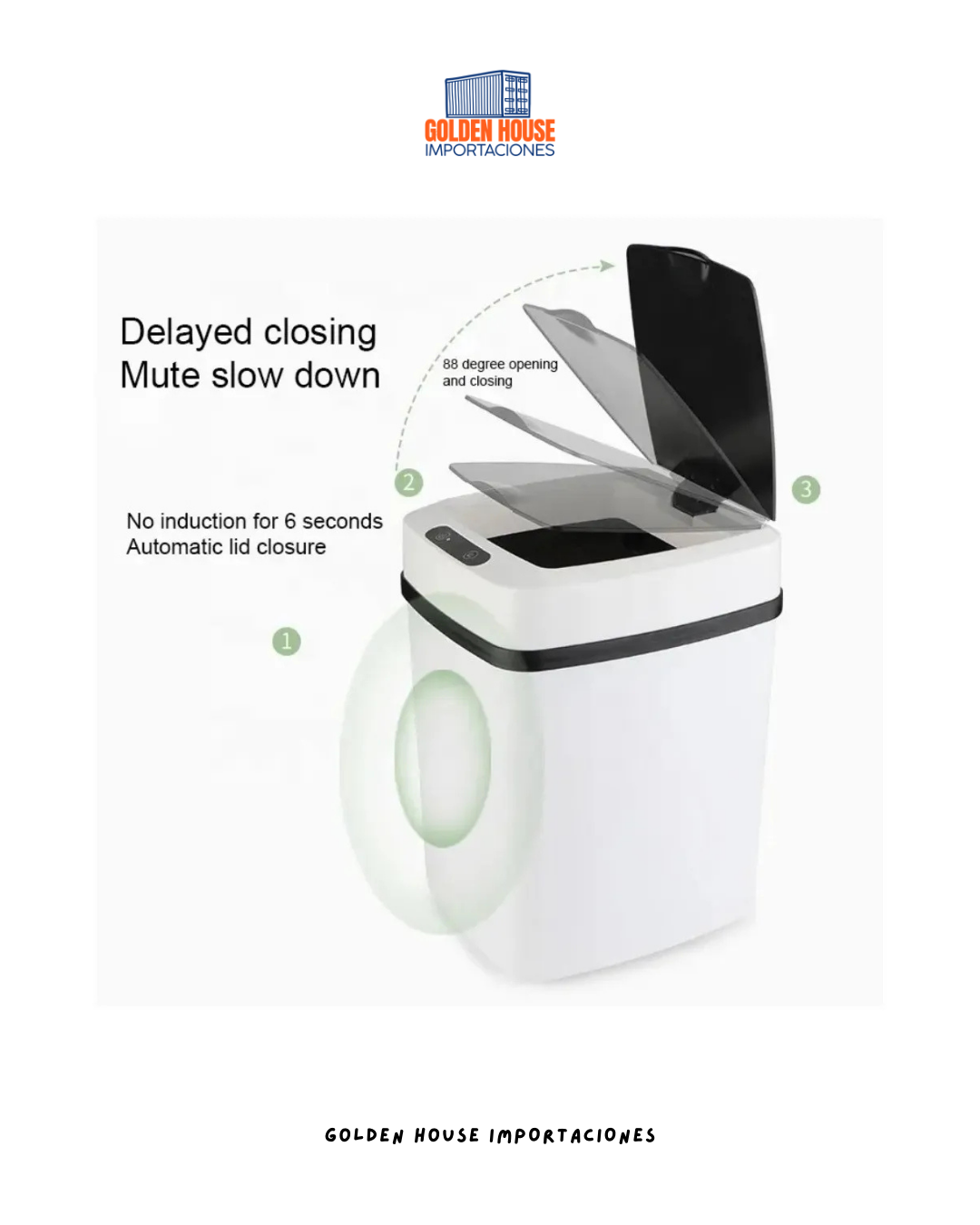 Bote De Basura Inteligente Con Sensor Automático