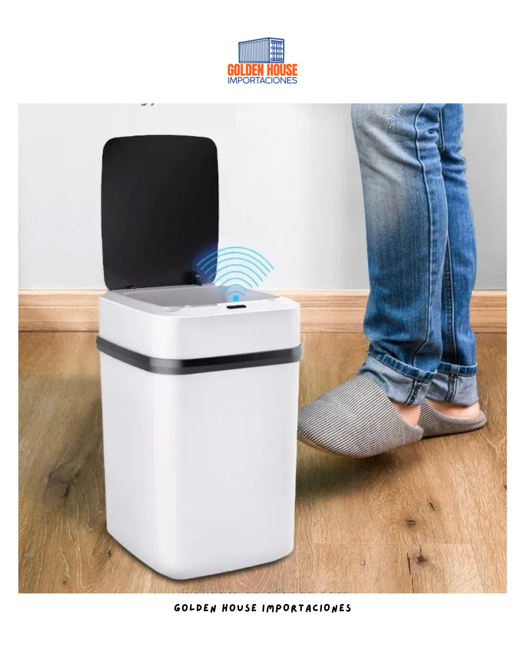 Bote De Basura Inteligente Con Sensor Automático