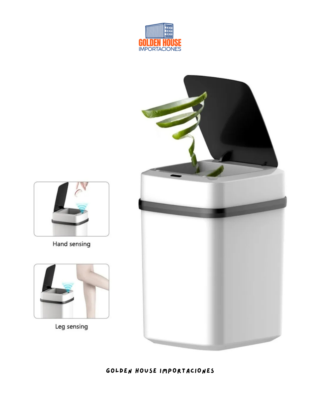 Bote De Basura Inteligente Con Sensor Automático