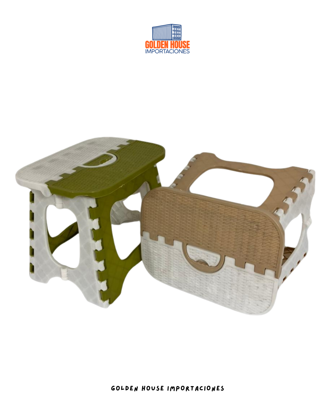 Butaco Plegable Pequeño Plástico Hogar Portatil