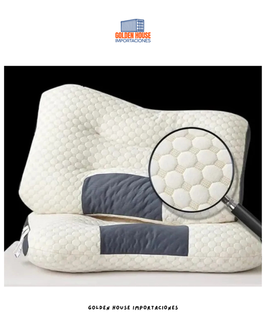 Almohada Memoria Espuma Gel Ortopédica Cervical Regulable