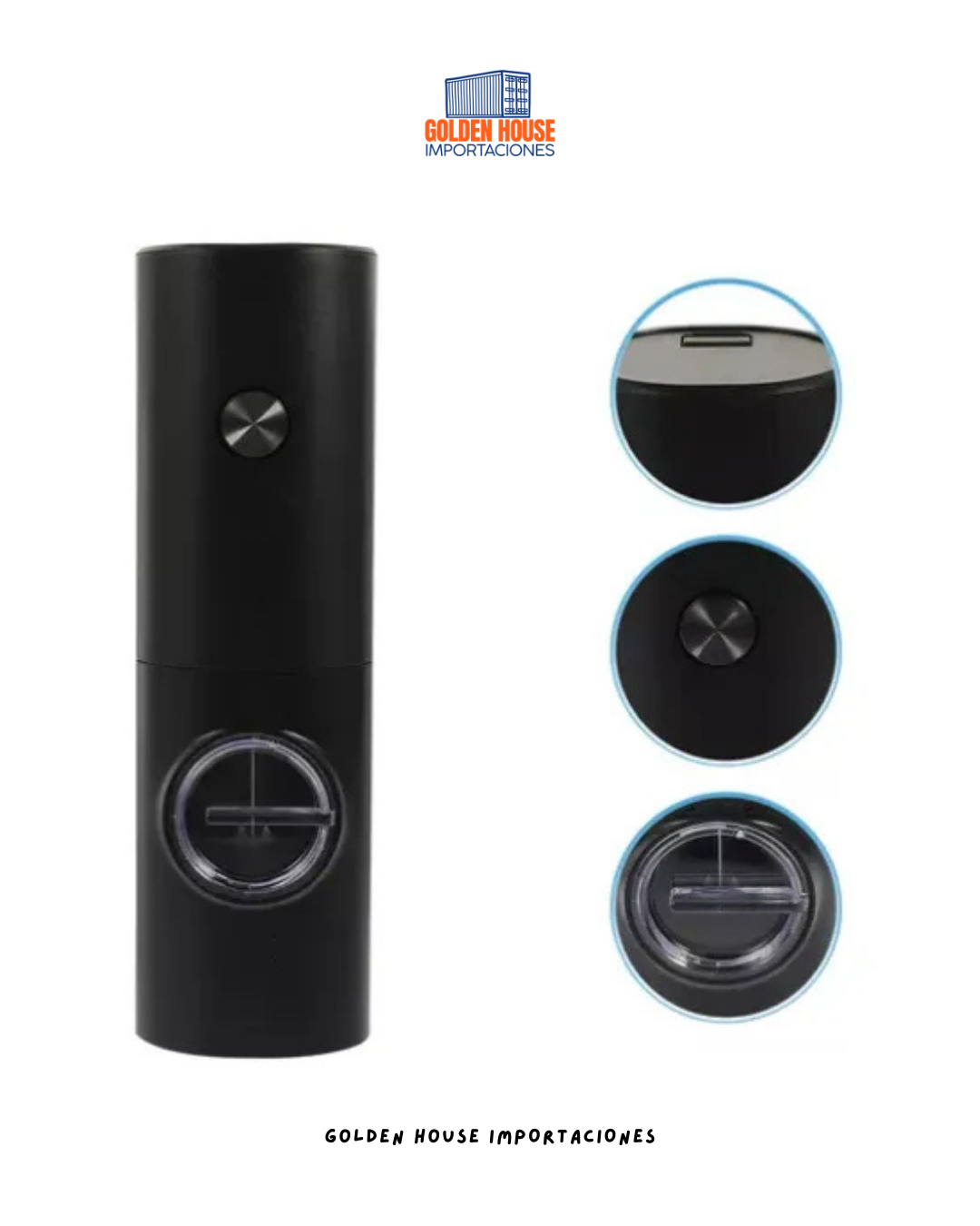 Molino Eléctrico Para Pimienta Sal Especies Cocina Ajustable